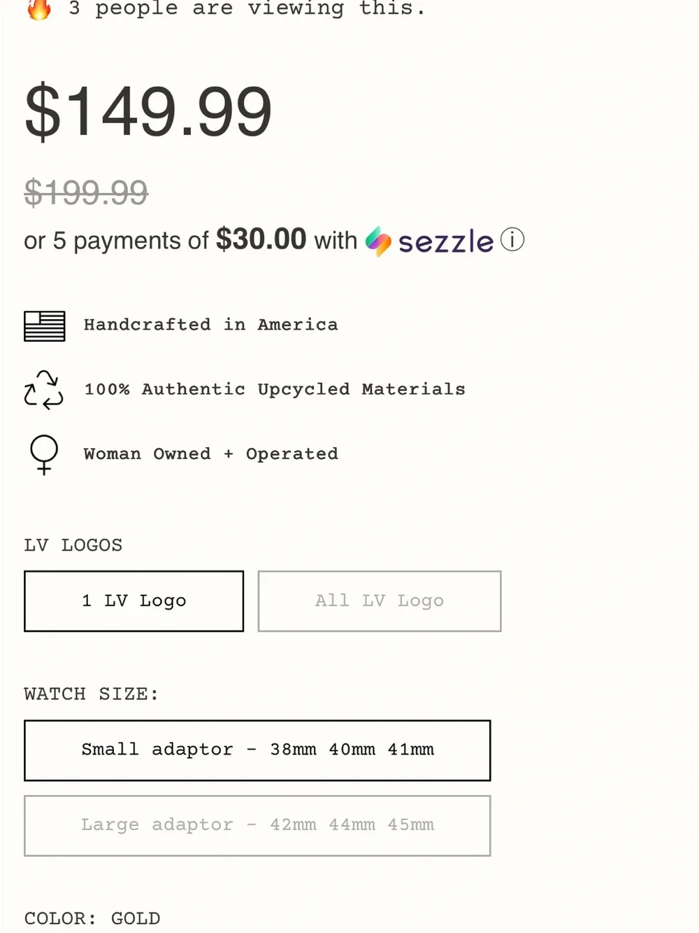 Louis Vuitton Brown Monogram Leather Smartwatch Band
